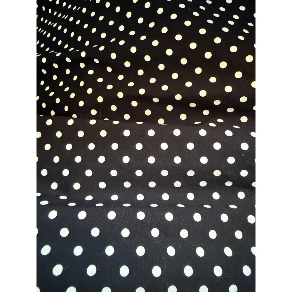 Vintage Polka Dot Dress Retro Black White Womens 12 Medium Fit Flare Slimming - Picture 8 of 8